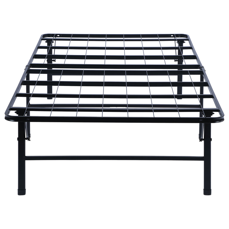 Base de cama tipo plataforma con soporte metálico para colchón Mabel