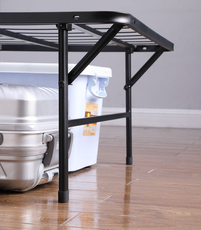 Base de cama tipo plataforma con soporte metálico para colchón Mabel