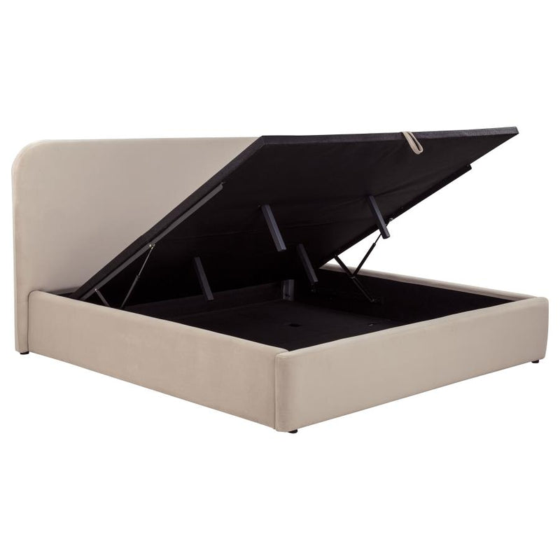 Anders Upholstered Storage Lift Platform Bed