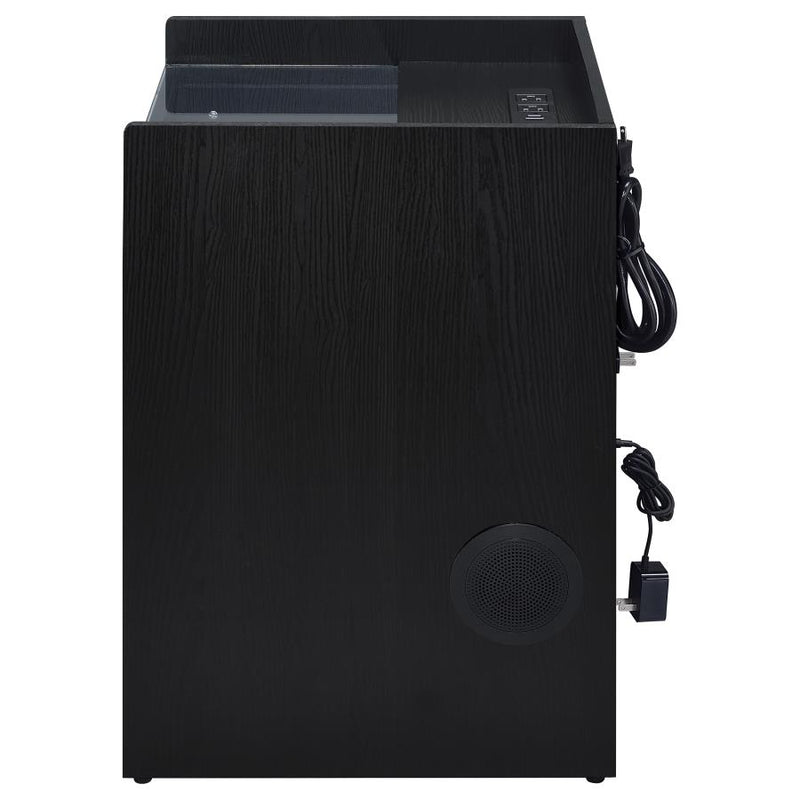 Furda 2-drawer LED Nightstand Bedside Table with Speaker