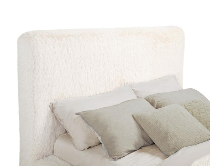 Rebecca Faux Fur Upholstered Bed