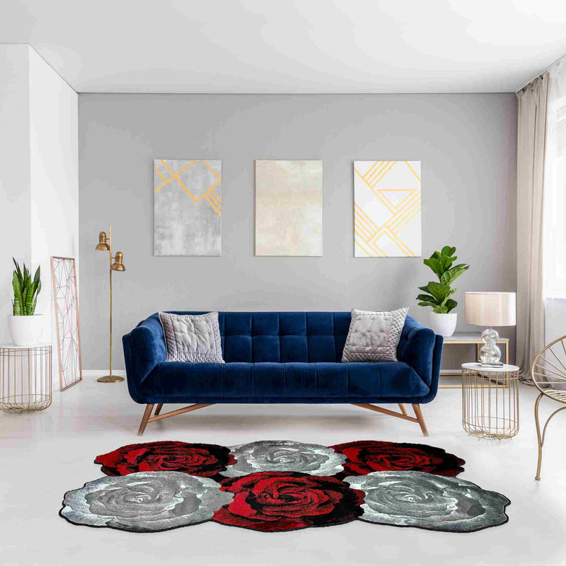 ROSES Design 307 Grey 5x8 (5'2x7'5")"