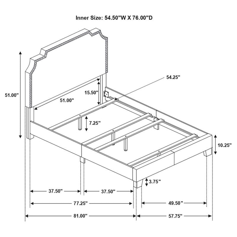 Tamarac Upholstered Panel Bed