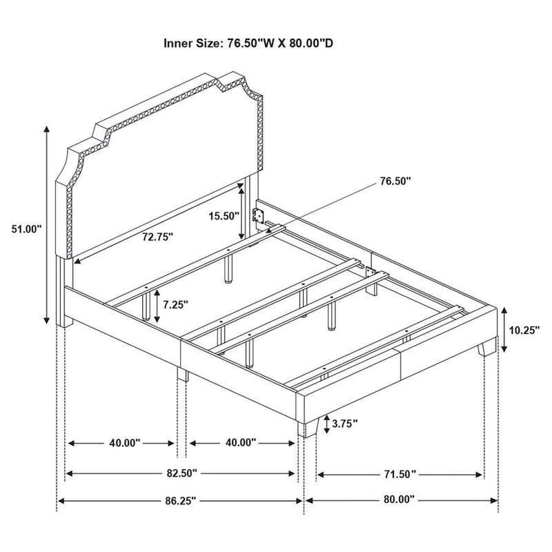 Tamarac Upholstered Panel Bed
