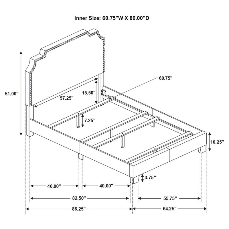 Tamarac Upholstered Panel Bed