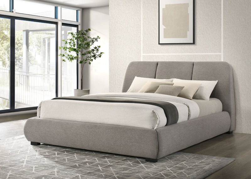 Mokena 46-inch Upholstered Platform Bed
