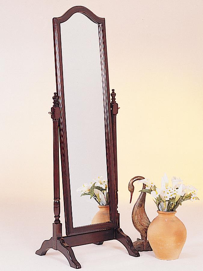 Cabot Espejo de pie ajustable de cuerpo entero de madera