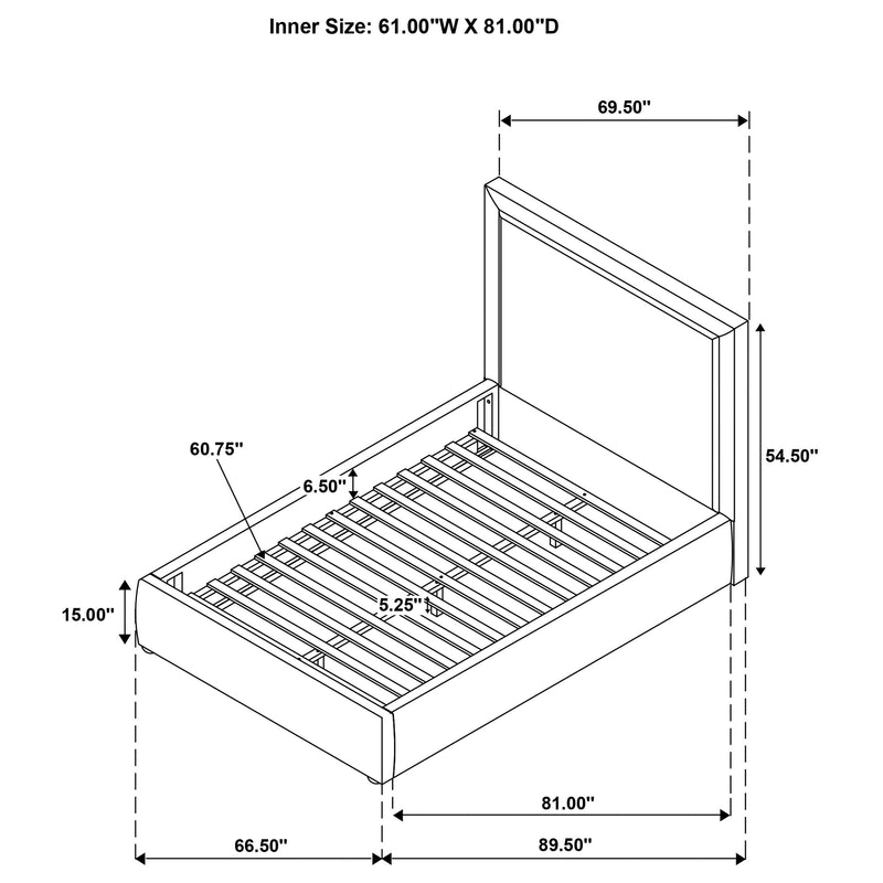 Lawson 54-inch Upholstered Platform Bed