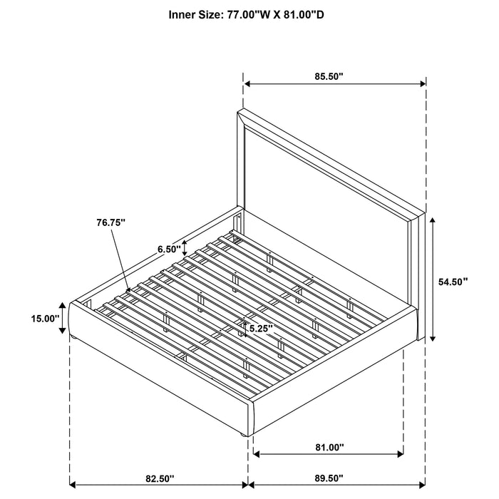 Lawson 54-inch Upholstered Platform Bed