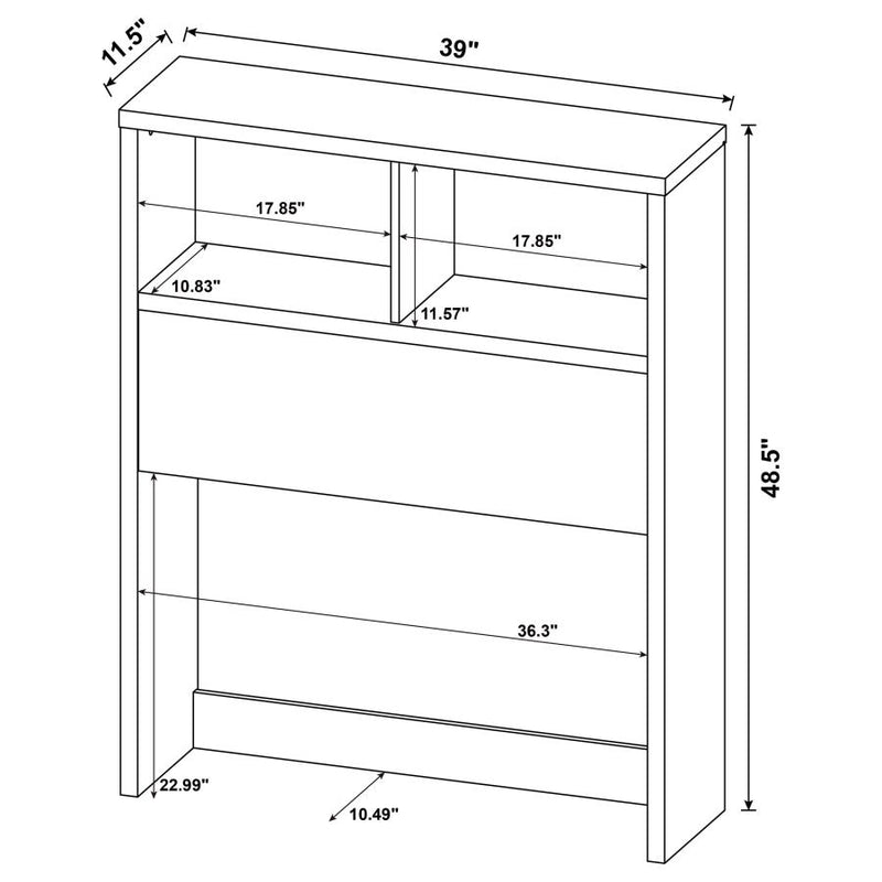Westpark 49-inch Bookcase Headboard