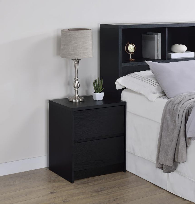 Mesita de noche Westpark de 2 cajones con luces LED y USB