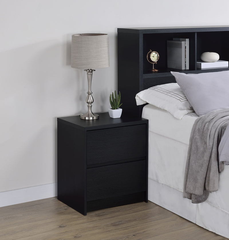 Mesita de noche Westpark de 2 cajones con luces LED y USB