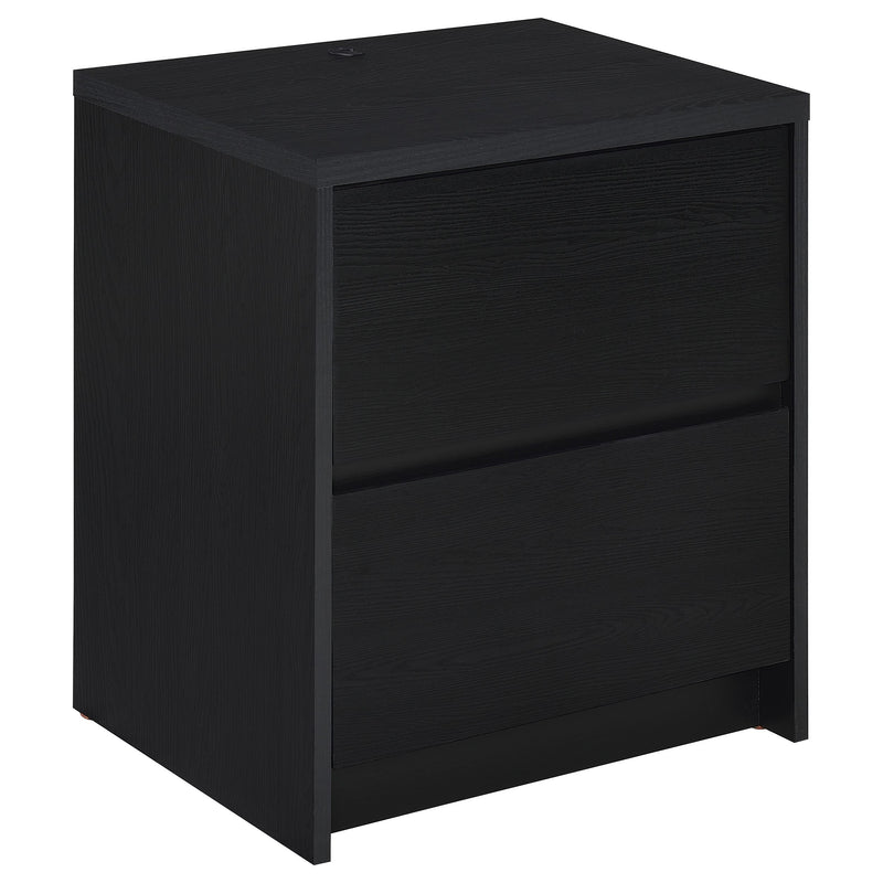 Mesita de noche Westpark de 2 cajones con luces LED y USB