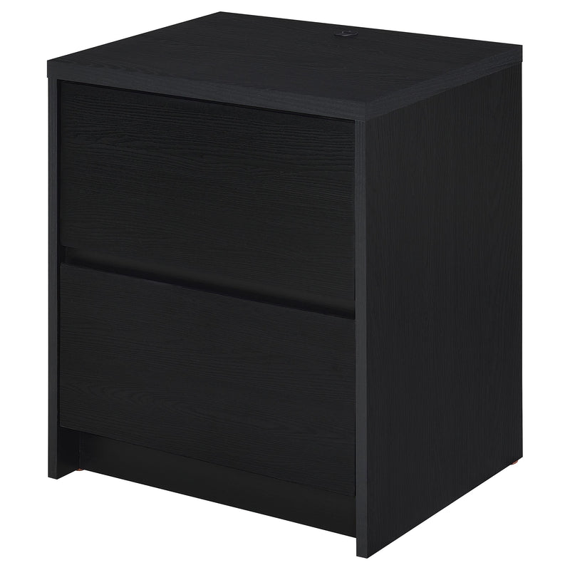 Mesita de noche Westpark de 2 cajones con luces LED y USB