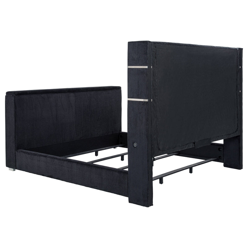 Tisdall Flame Visualizer Wingback TV Bed