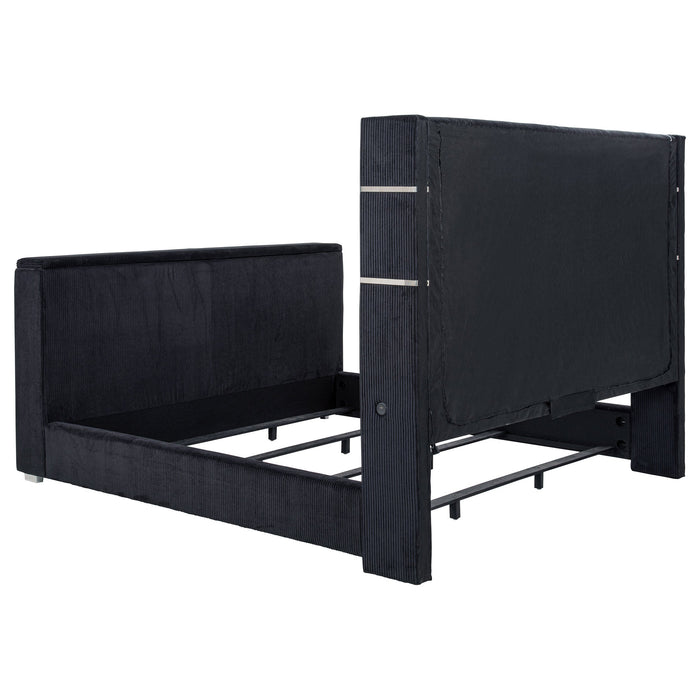 Tisdall Flame Visualizer Wingback TV Bed