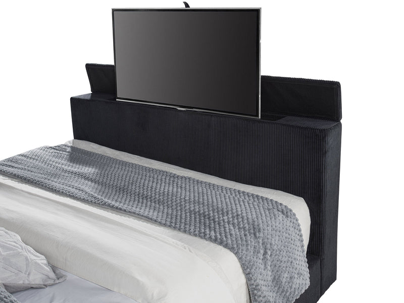 Tisdall Flame Visualizer Wingback TV Bed