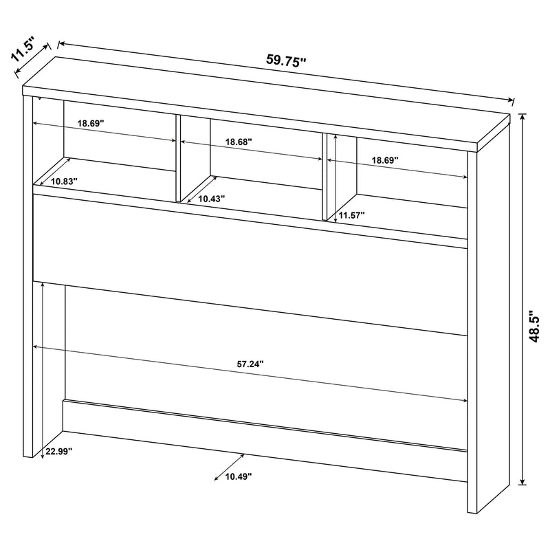 Westpark 49-inch Bookcase Headboard