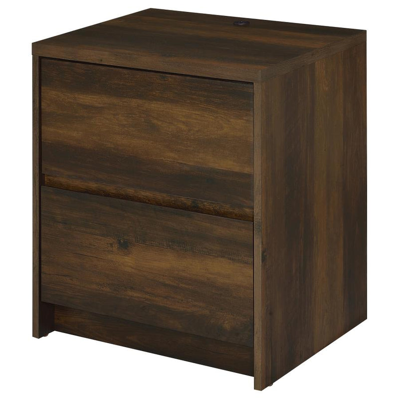 Westpark 2-drawer Nightstand LED Lights and USB