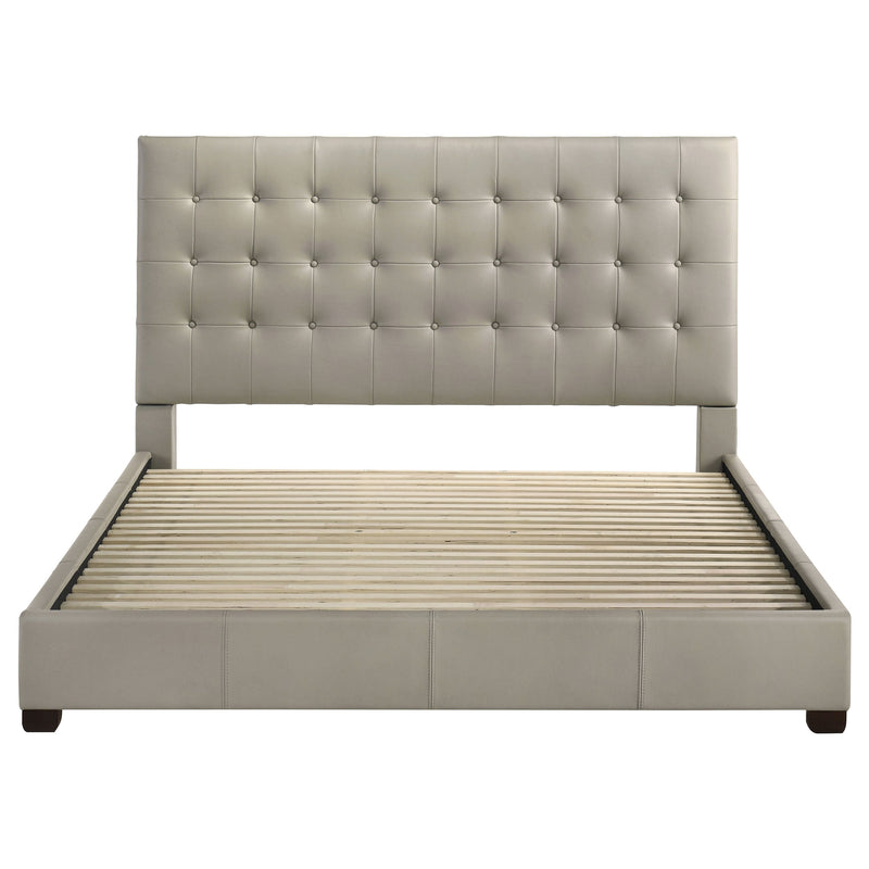 Medley Genuine Leather Panel Platform Bed