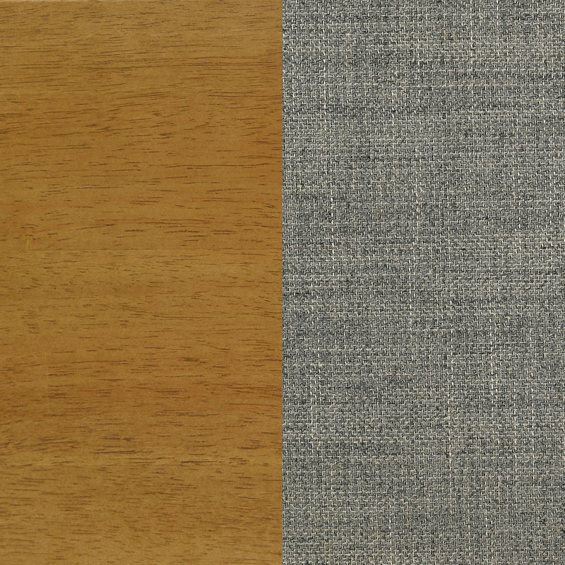 Mason 46-inch Panel Platform Bed Grey and Light Brown