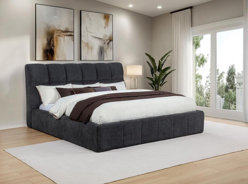 Nollet 48-inch Upholstered Panel Platform Bed