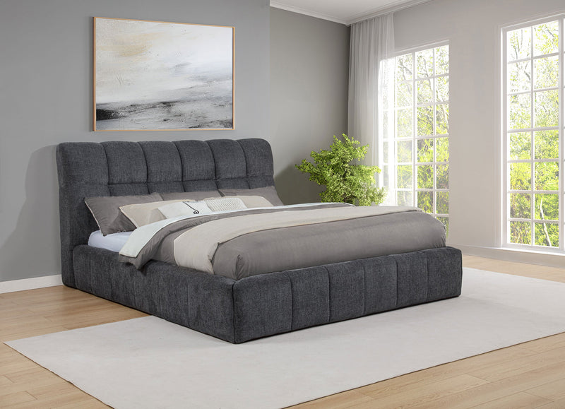 Nollet 48-inch Upholstered Panel Platform Bed