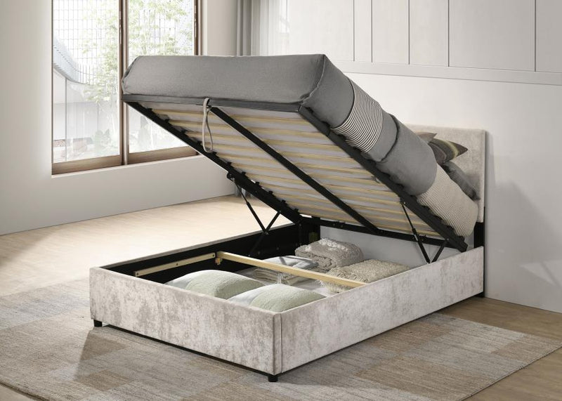Reeves Upholstered Lift-Top Storage Platform Bed