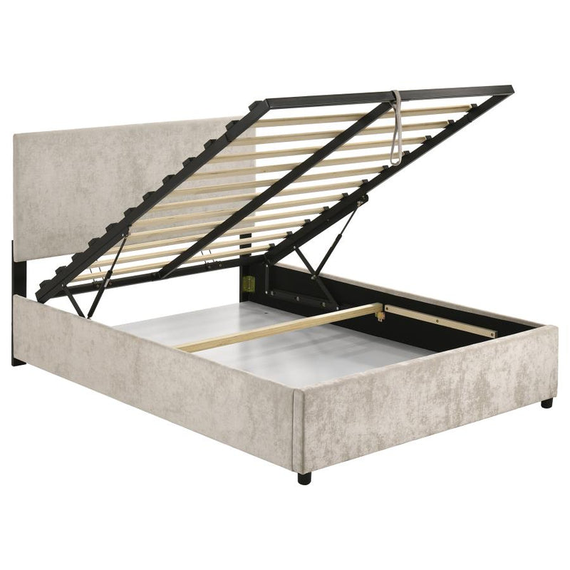 Reeves Upholstered Lift-Top Storage Platform Bed