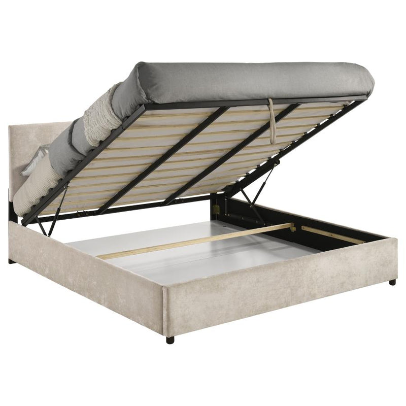 Reeves Upholstered Lift-Top Storage Platform Bed