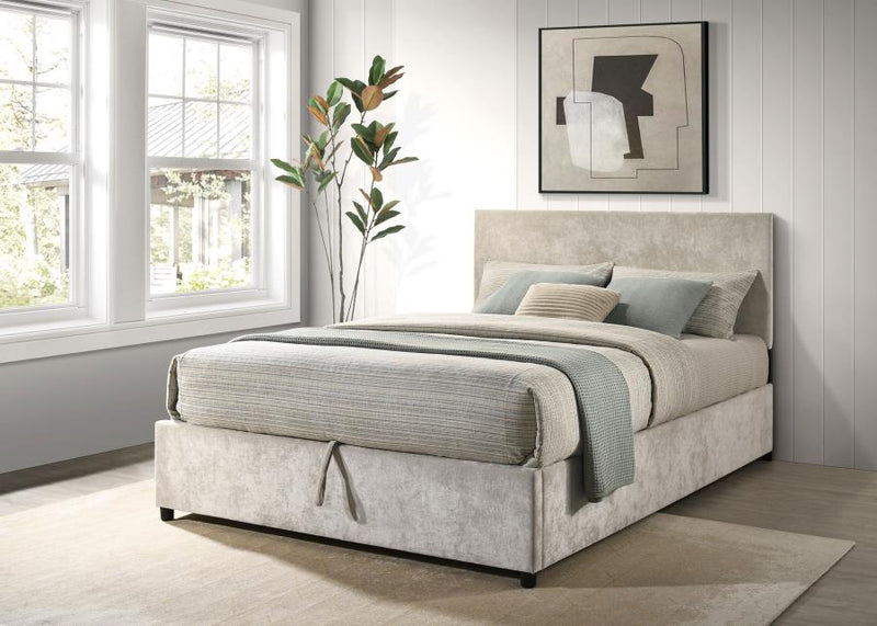 Reeves Upholstered Lift-Top Storage Platform Bed