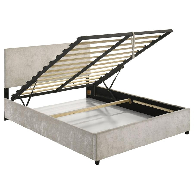 Reeves Upholstered Lift-Top Storage Platform Bed