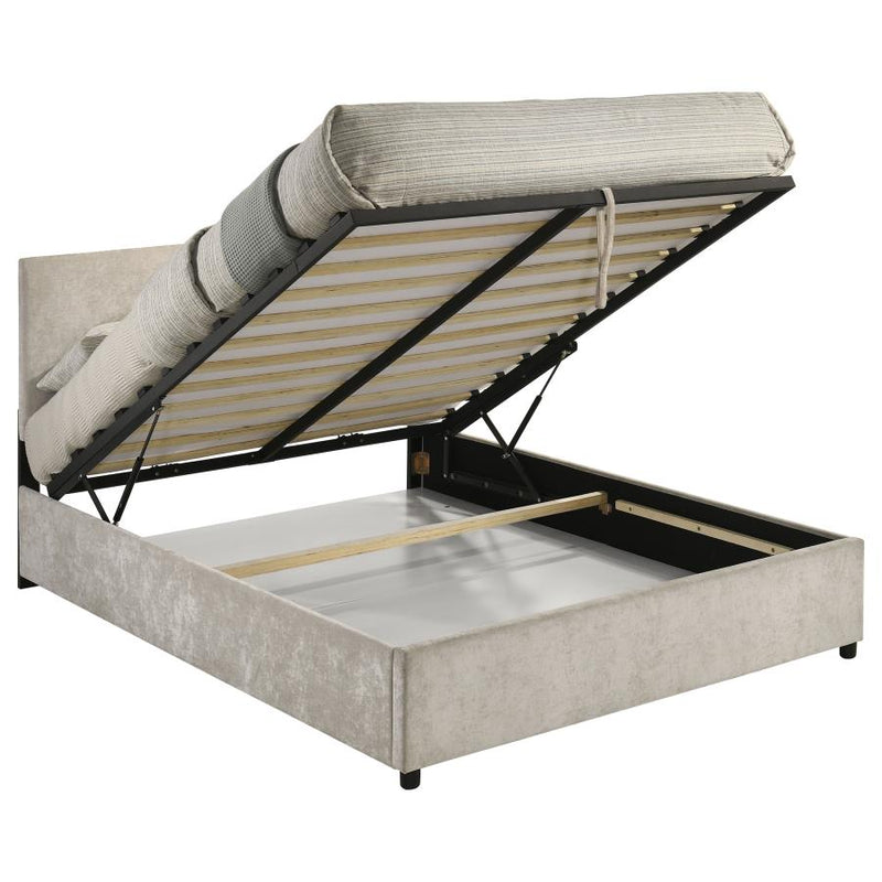 Reeves Upholstered Lift-Top Storage Platform Bed