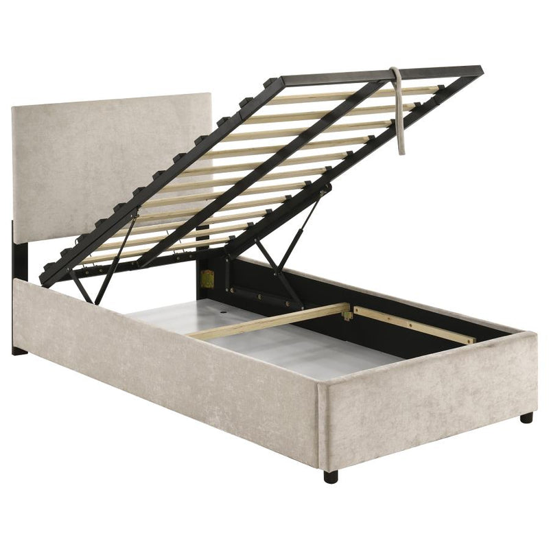 Reeves Upholstered Lift-Top Storage Platform Bed