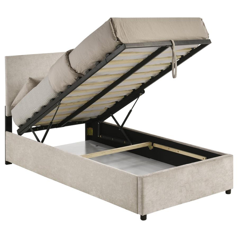 Reeves Upholstered Lift-Top Storage Platform Bed