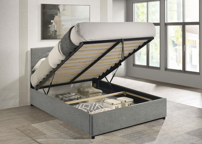 Reeves Upholstered Lift-Top Storage Platform Bed