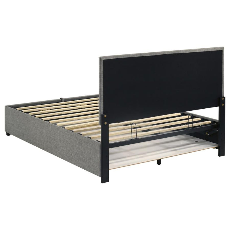 Reeves Upholstered Lift-Top Storage Platform Bed