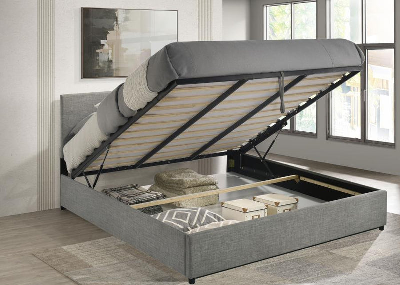 Reeves Upholstered Lift-Top Storage Platform Bed