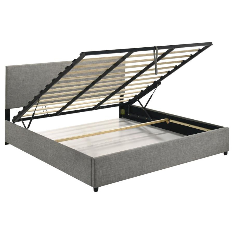 Reeves Upholstered Lift-Top Storage Platform Bed