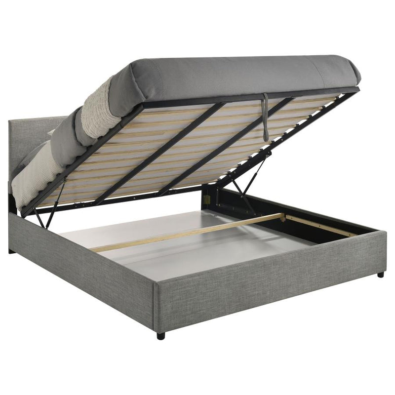 Reeves Upholstered Lift-Top Storage Platform Bed