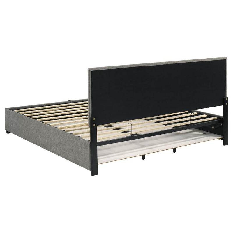 Reeves Upholstered Lift-Top Storage Platform Bed