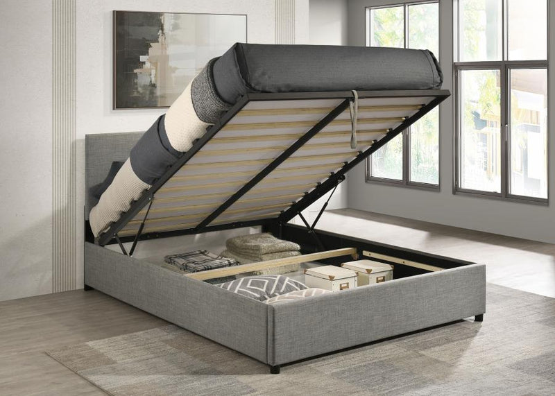 Reeves Upholstered Lift-Top Storage Platform Bed