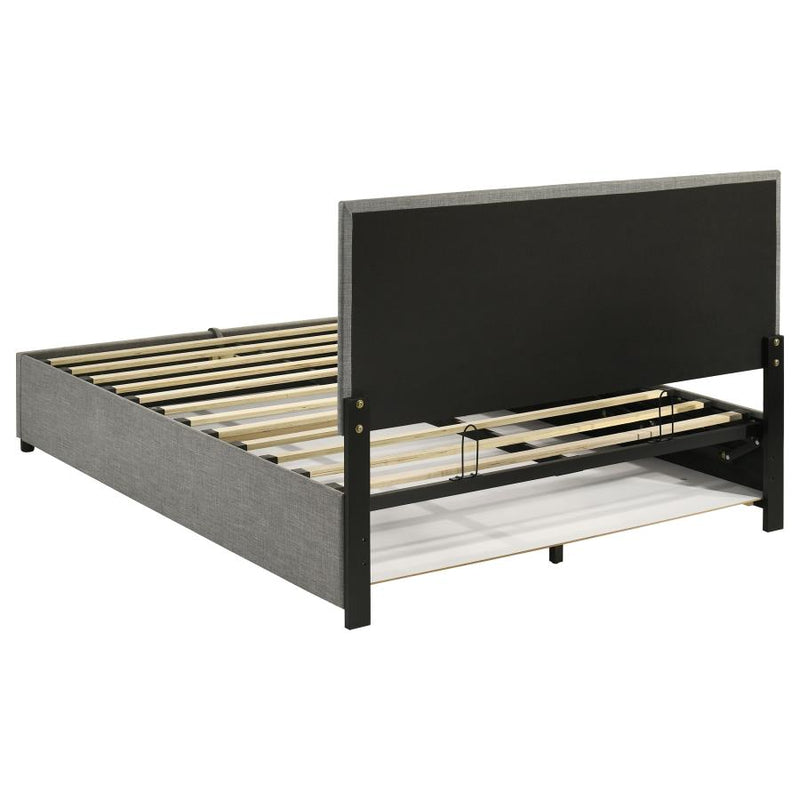 Reeves Upholstered Lift-Top Storage Platform Bed