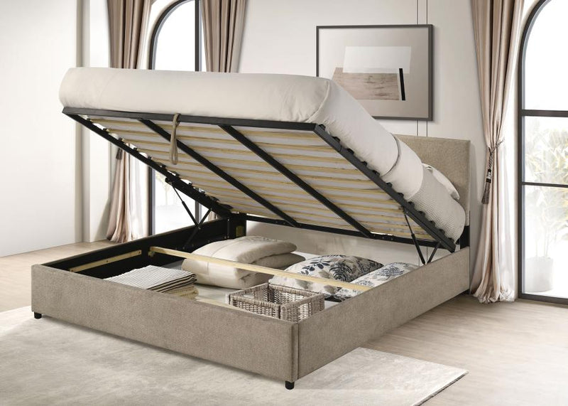 Reeves Upholstered Lift-Top Storage Platform Bed