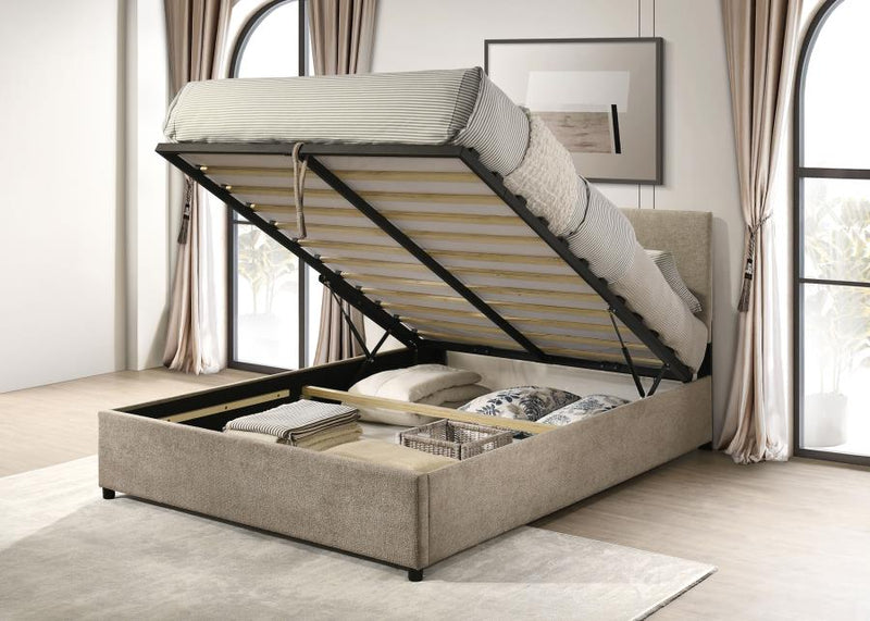 Reeves Upholstered Lift-Top Storage Platform Bed