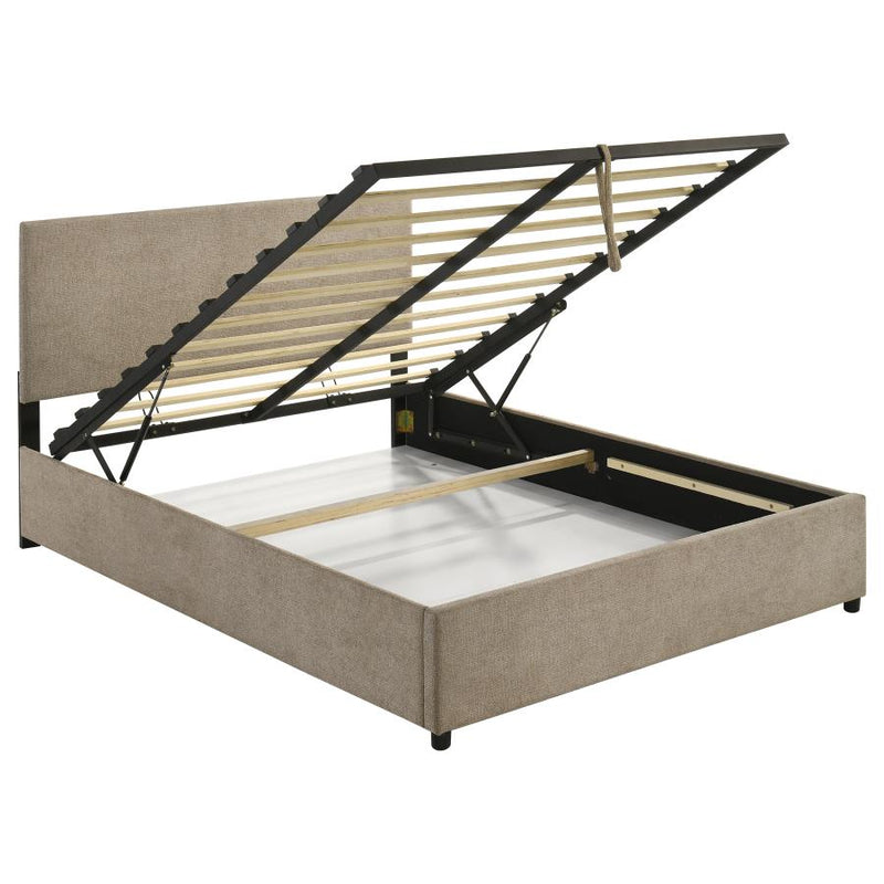 Reeves Upholstered Lift-Top Storage Platform Bed