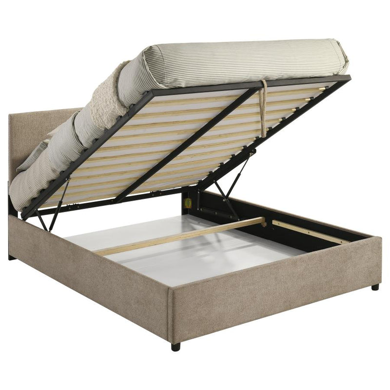 Reeves Upholstered Lift-Top Storage Platform Bed