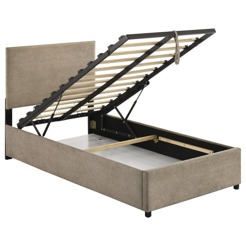 Reeves Upholstered Lift-Top Storage Platform Bed
