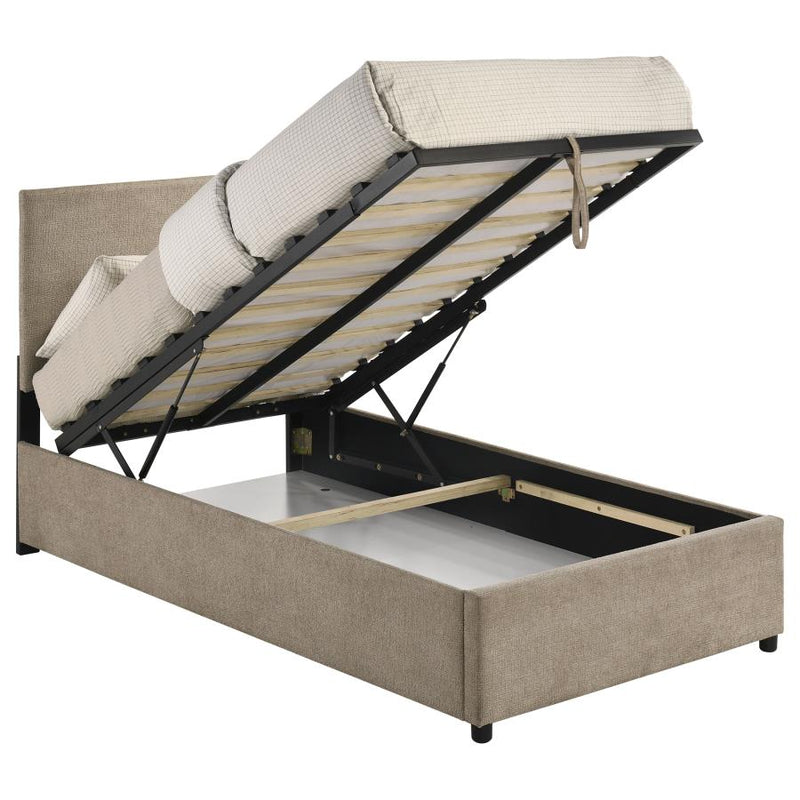 Reeves Upholstered Lift-Top Storage Platform Bed