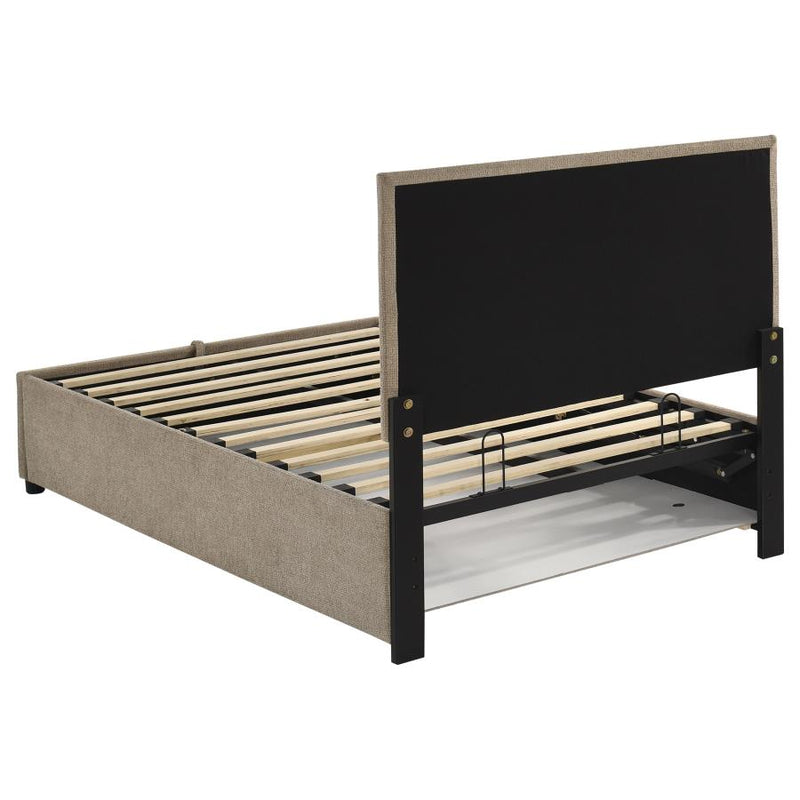 Reeves Upholstered Lift-Top Storage Platform Bed